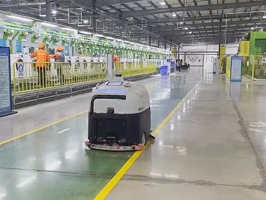 坦力清潔機器人：人力下崗，智能上崗，科技車間新玩法